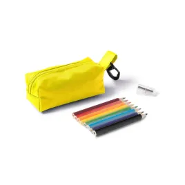 mini-piornik-zolty-szkolny-gadzet-reklamowy-etui-z-kredkami