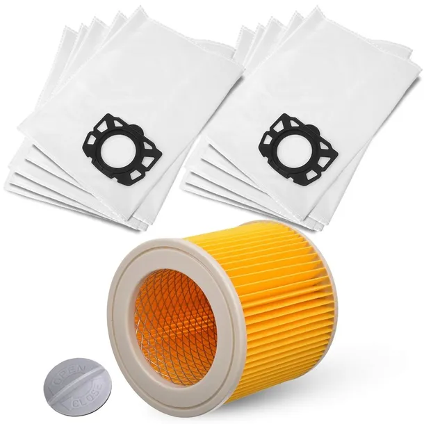10x Worki do odkurzacza Karcher WD3 KFI 357 SE4001 WD2 PLUS KWD3 + FILTR