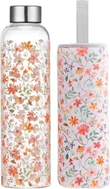 autsel-szklany-bidon-z-pokrowcem-500ml-kwiatowy-wzor-kwiaty-lakowe