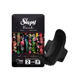 podpaski-higieniczne-sleepy-z-skrzydelkami-black-long-18szt
