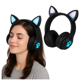 sluchawki-bluetooth-kocie-uszy-swiecace-bezprzewodowe-czarne2-nauszne