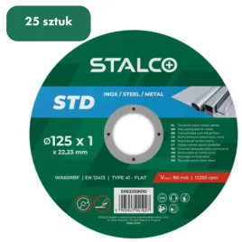 wielopak-25-x-stalco-tarcza-korundowa-do-ciecia-metalu-plaska-std-125x10mm