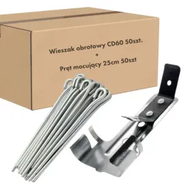 artmet-komplet-wieszak-obrotowy-50szt-pret-mocujacy-25cm-50szt