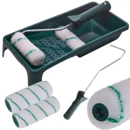 stalco-zestaw-malarski-kuweta-uchwyt-2x-walek-zielona-nic-acryl-100mm