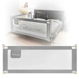 primabobo-barierka-ochronna-do-lozka-classic-160cm-dla-dzieci-wysoka-szara