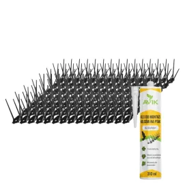 plastikowe-kolce-na-ptaki-golebie-czarne-zestaw-5m-15-szt-klej-310-ml
