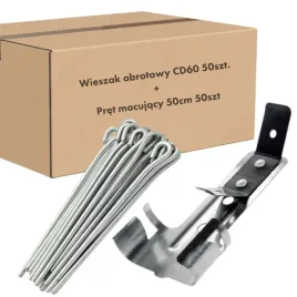 artmet-komplet-wieszak-obrotowy-50szt-pret-mocujacy-50cm-50szt