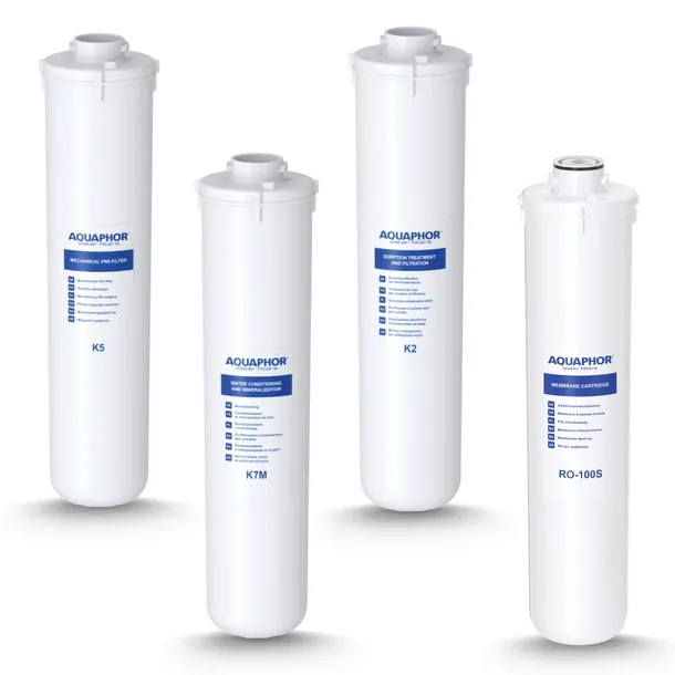 KOMPLET 102S - WKŁADÓW FILTR WODY AQUAPHOR MORION RO102S K2 K5 K7M RO 100S