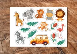 wydruk-cukrowy-a4-safari-15-elem-diy-ozdoby-na-tort-wielokolorowe