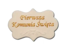 plakietka-cukrowa-na-tort-komunia-9x6-cm-biala-ze-zlotym-napisem