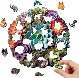 drewniane-puzzle-dla-doroslych-sukulenty-nieregularne-ksztalty-logiczne