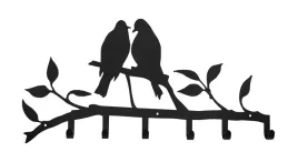 wieszak-uchwyt-na-ubrania-klucze-ptaszki-czarny