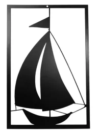 dekoracja-metalowa-scienna-statek-czarny