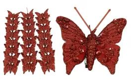 motyl-sztuczny-ozdoba-przypinana-czerwony-24szt