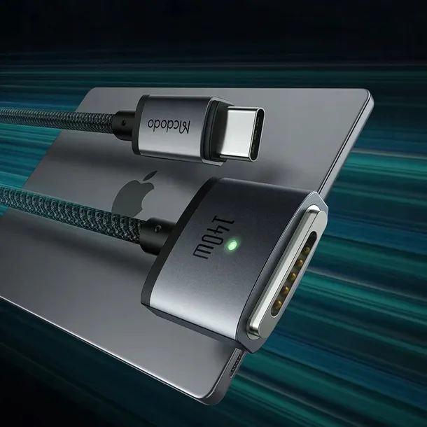 mcdodo-kabel-do-macbook-usb-c-magsafe-3-140w-2m-kolor-czarny