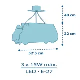 lampa-sufitowa-dalber-e27-czerwony-rodzaj-gwintu-e27