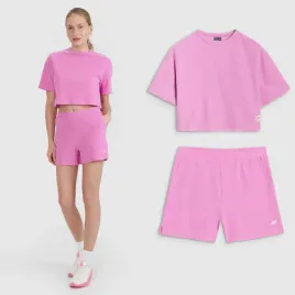komplet-koszulka-i-spodenki-damskie-4f-fitness-sportowy-lato-modny-rozowy-s