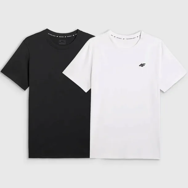Koszulki Męskie 4F 2 PAK Zestaw T-Shirt Bawełna z LOGO Casual Sportowy 3XL