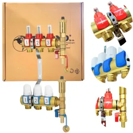 rozdzielacz-ogrzewania-podlogowego-podlogowki-3-obwody-sekcje-mosiezny