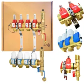 rozdzielacz-ogrzewania-podlogowego-podlogowki-4-obwody-sekcje-mosiezny