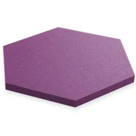 hexagon-akustyczny-panel-fioletowy-absorber-nadmiaru-dzwieku-pianka-gladka