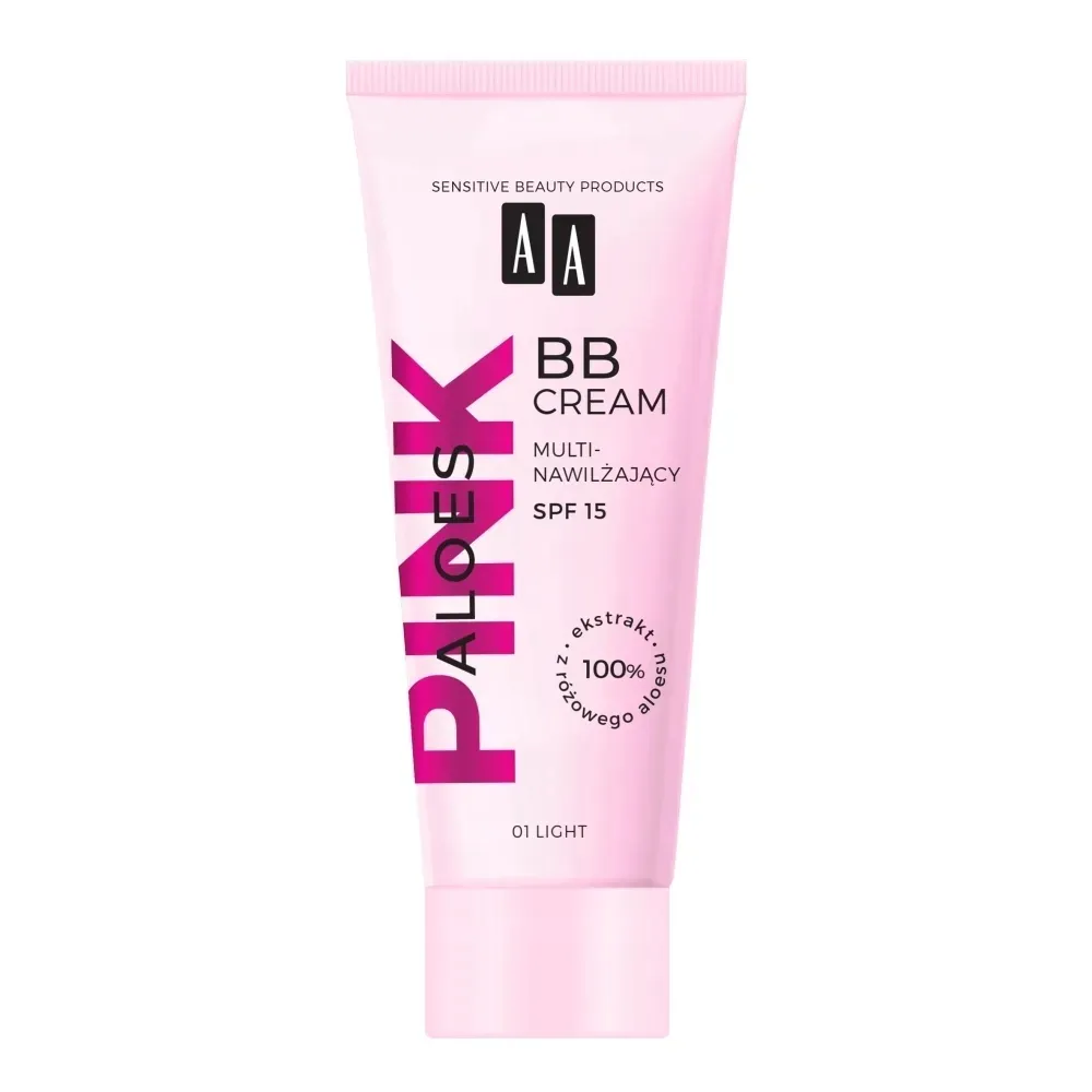 AA Aloes Pink nawilajcy krem BB 01 Light, 30ml  147085002 - ERLI.pl