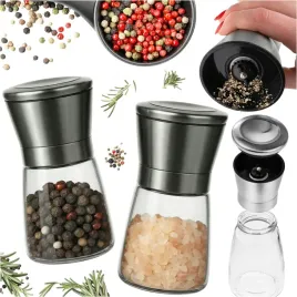 mlynek-reczny-do-soli-i-pieprzu-szklany-ceramiczny-mechanizm-zestaw-2szt
