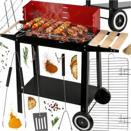 grill-ogrodowy-grill-weglowy-na-kolach-polki-pokrywa-ruszt-akcesoria