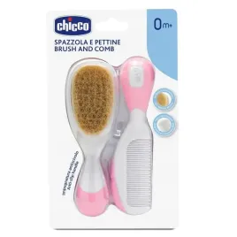 chicco-zestaw-szczotka-grzebyk-0m-rozowy