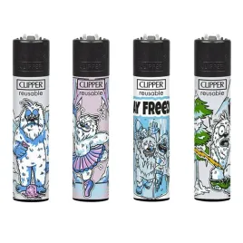 4-x-zapalniczka-gazowa-clipper-frozen-yeti-cala-kolekcja