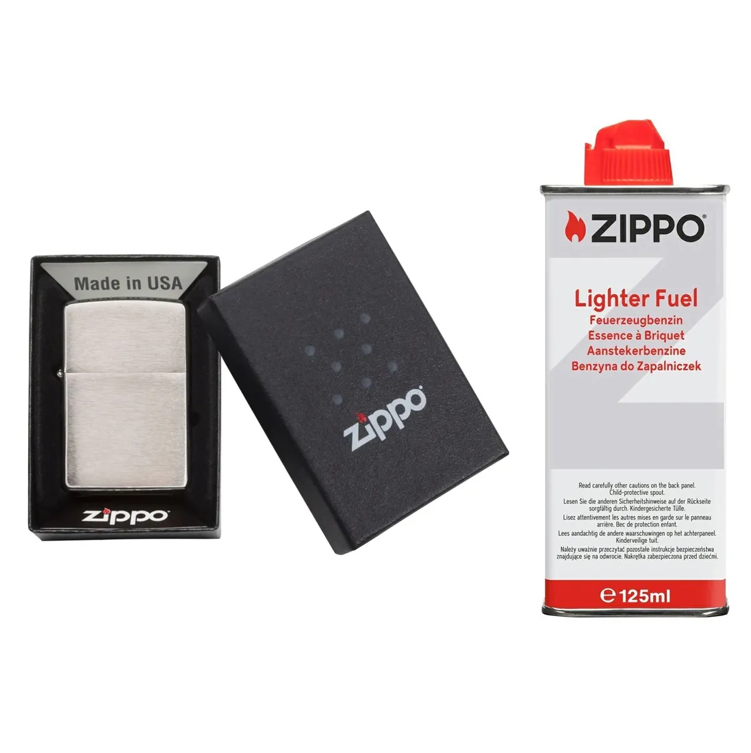 zippo-brushed-chrome-plus-benzyna-125ml-marka-zippo