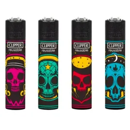 4-x-zapalniczka-gazowa-clipper-black-magic-skulls-cala-kolekcja