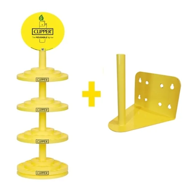 Karuzela Clipper Stojak Stand Uchwyt ścienny na Zapalniczki Clipper 192szt