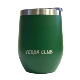 matero-stalowe-yerba-club-green-350ml-z-pokrywka-ciemna-zielen-yerba-mate
