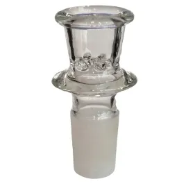 cybuch-do-bonga-szklany-188mm-white-z-sitkiem-transparentny