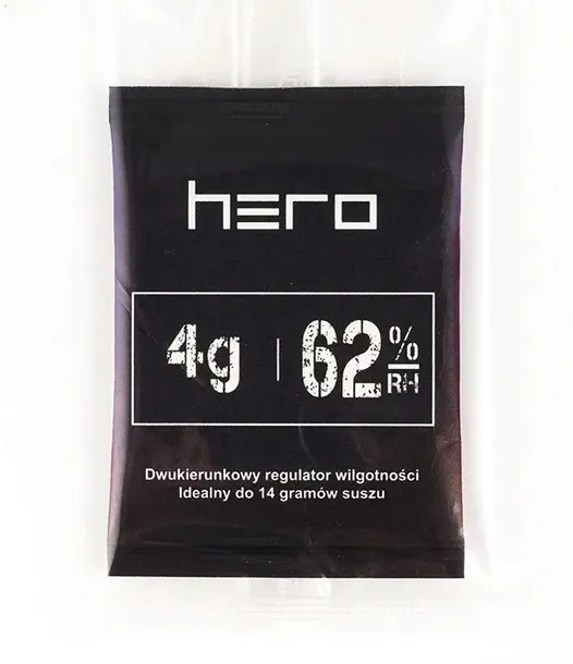 Regulator wilgotności 62% 4g HERO do medycznej marihuany