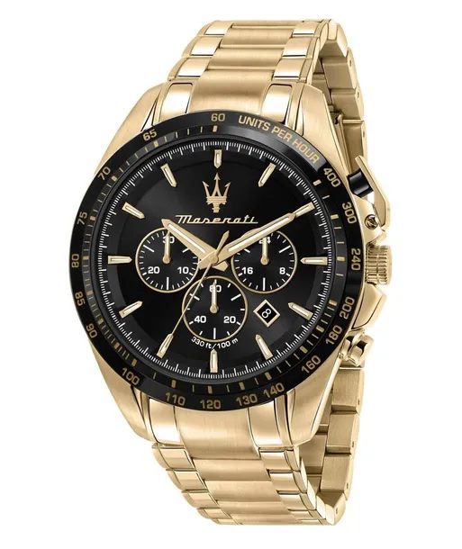 ZEGAREK MĘSKI MASERATI TRAGUARDO R8873612041 ZŁOTY ORYGINALNY + PUDEŁKO