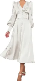 damska-sukienka-maxi-satynowa-elegancka-vintage-bufiaste-rekawy-biala-s