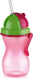 tescoma-butelka-ze-slomka-bidon-dla-dzieci-zielono-rozowy-bambini