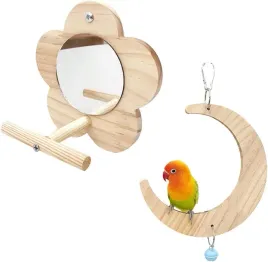zabawka-dla-papug-hustawka-lusterko-dla-papugi-zestaw-drewniany