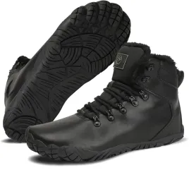 vexito-damskie-buty-zimowe-barefoot-wodoodporne-cieple-skora-pu-czarne-41