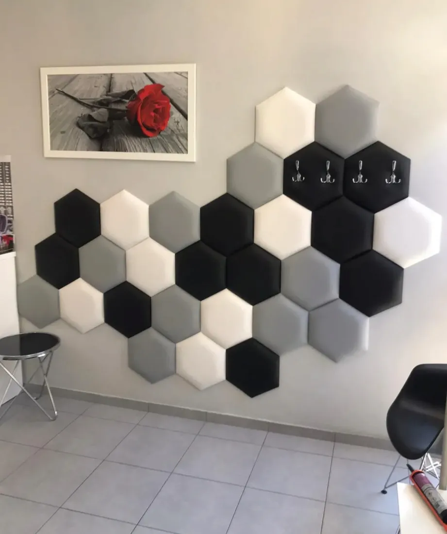 panel-tapicerowany-heksagon-eko-skora