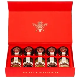 miod-premium-gold-zestaw-prezentowy-miody-eleganckie-opakowanie-10x40g-400g