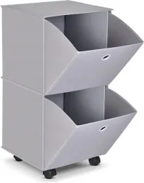 yohom-komoda-na-kolkach-z-2-szufladami-skladana-przenosna-szafa-szara