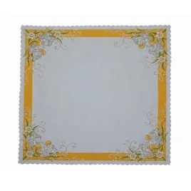 serwetka-wielkanoc-90x90-biala-pomarancz-zajaczki