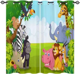 zaslony-gotowe-zaciemniajace-2-sztuki-160x132-cm-wzor-zwierzeta-z-kreskowek