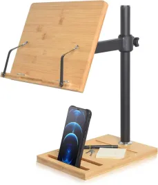 stojak-na-ksiazki-tablet-regulowany-uchwyt-na-telefon-klipsy-na-strony