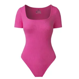 damskie-body-modelujace-krotki-rekaw-basic-treningowe-sportowe-rozowe-m