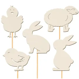 toppery-wielkanocne-24cm-baranek-kurczatko-krolik-5szt