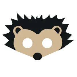 maska-filcowa-na-twarz-jez-zwierzeta-brazowy-jezyk